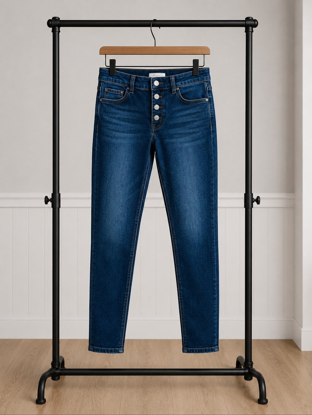 [377] Kancan Button-Fly Skinny Jeans
